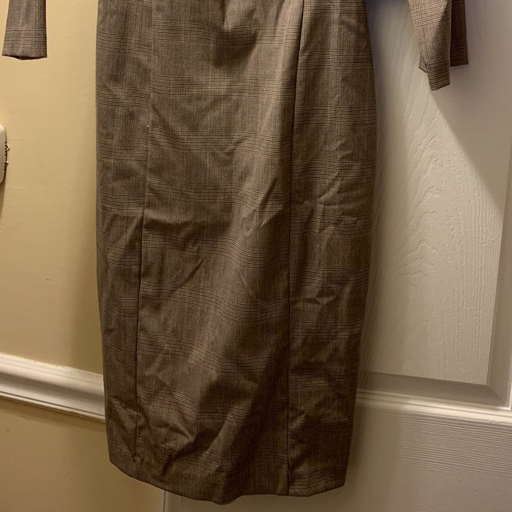 NEW Zara Brown pencil dress - Picture 2 of 2